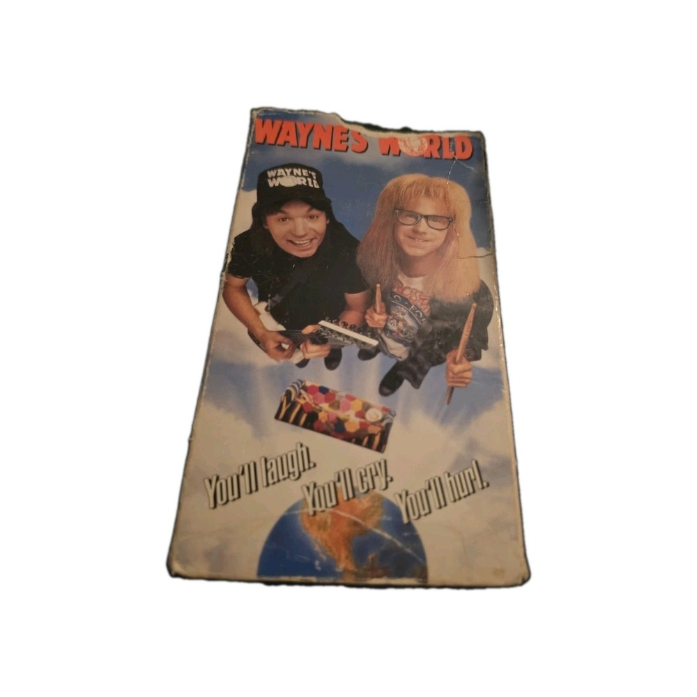 Wayne's World (VHS, 1992) Box In Rough Shape